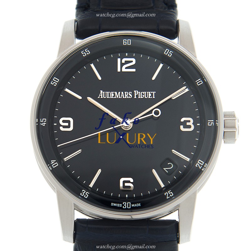 Audemars Piguet 15210BC.OO.A321CR.01 CODE 11.59 Replica Watch, Automatic, Blue Dial, White Gold Case - Luxury Replica Watch