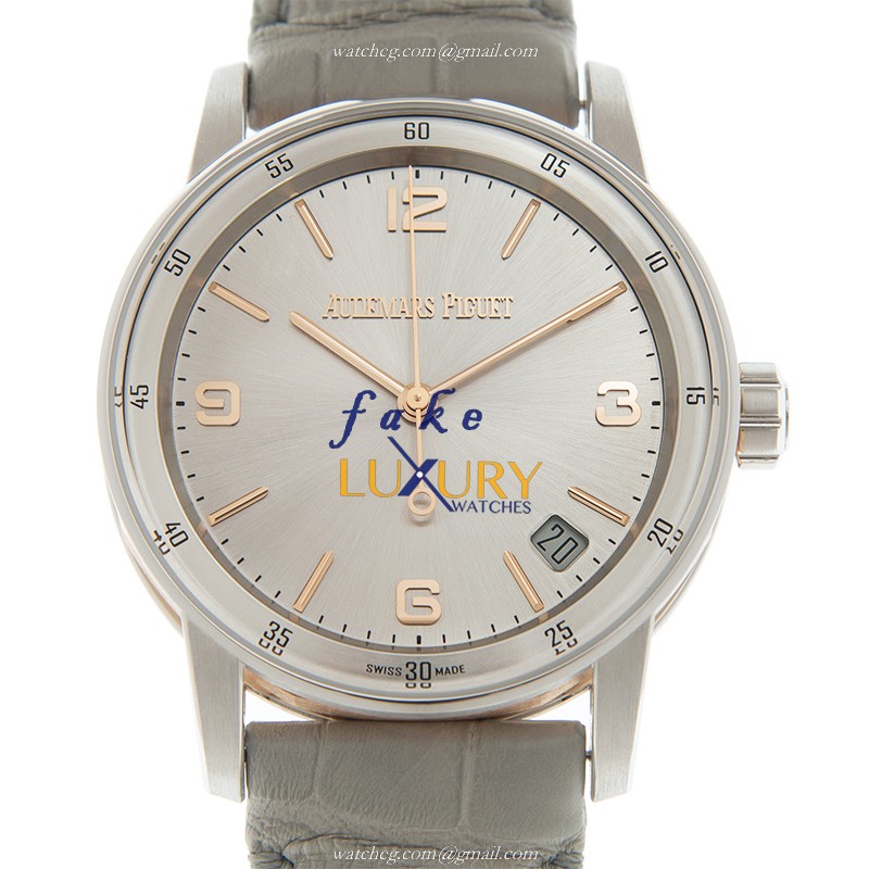 Audemars Piguet 15210CR.OO.A009CR.01 CODE 11.59 Replica Watch, Automatic, Silver Dial, 18kt Rose - Luxury Replica Watch
