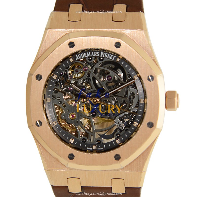 Audemars Piguet 15305OR.OO.D088CR.01 | Royal Oak 18kt Rose Gold Automatic Dark Grey Dial Replica - Luxury Replica Watch