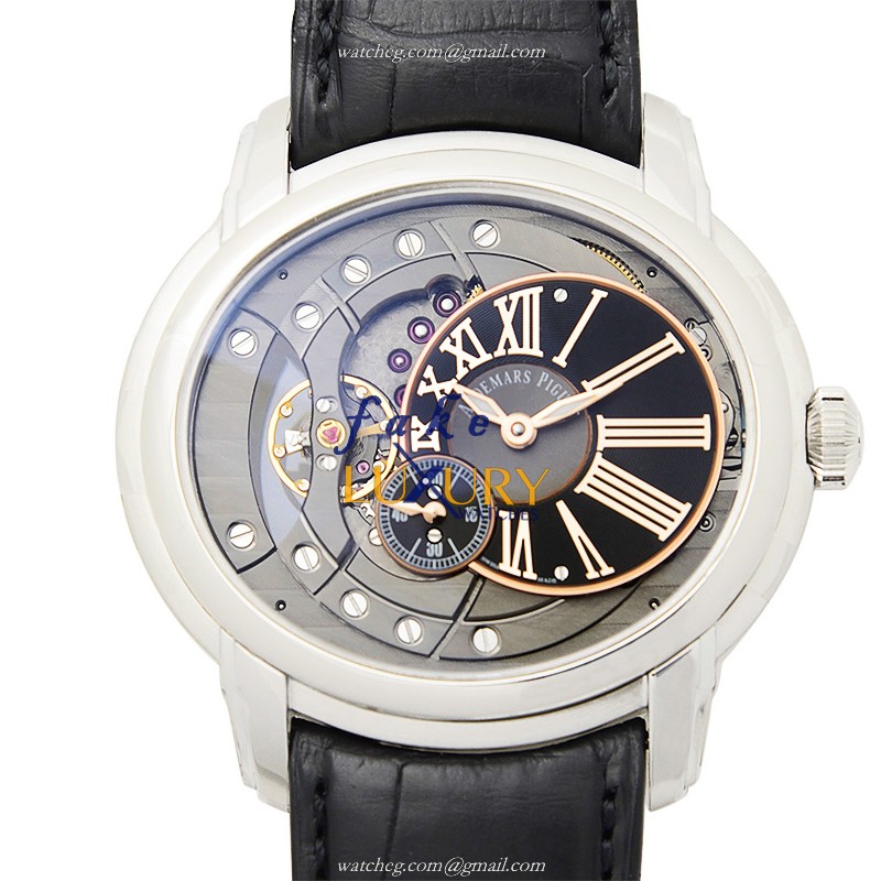 Audemars Piguet Replica Watch 15350ST.OO.D002CR.01 With Dark Grey Dial On Black - Luxury Replica Watch