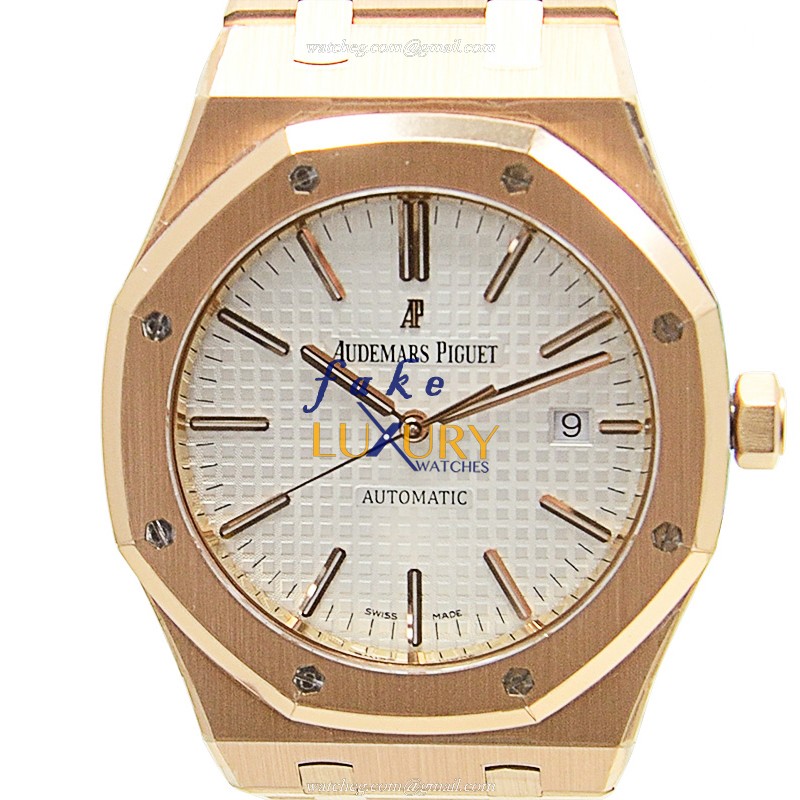 Audemars Piguet Royal Oak 15400OR.OO.1220OR.02 Replica Watch With Automatic Movement, 18kt Rose - Luxury Replica Watch