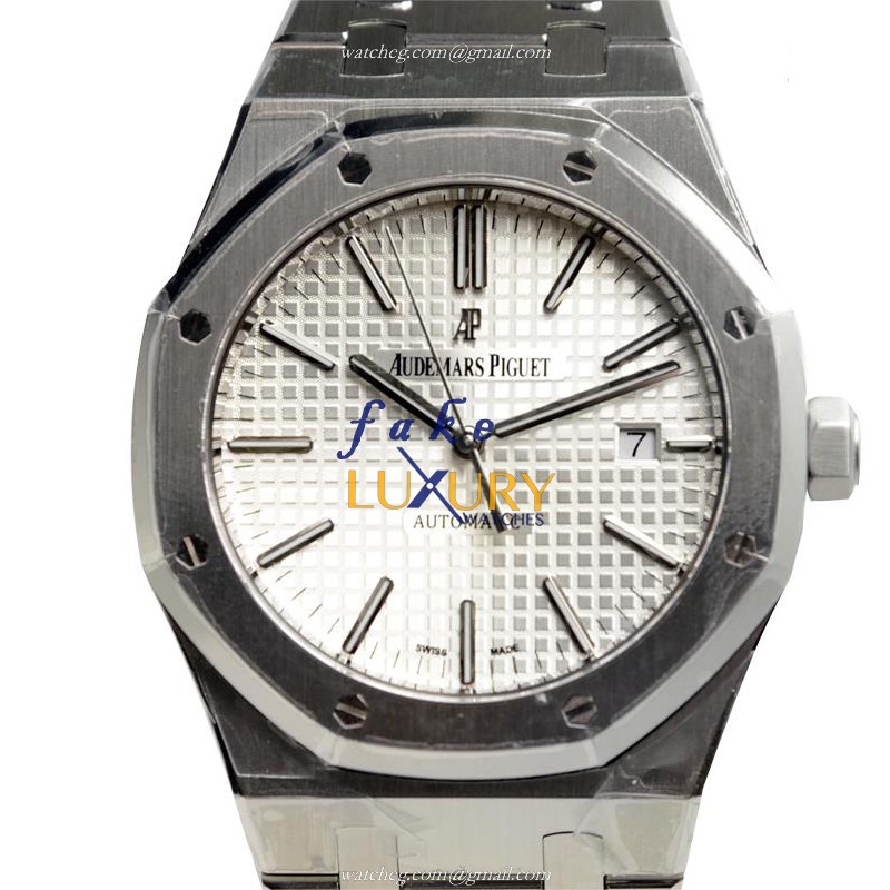 Audemars Piguet 15400ST.OO.1220ST.02 Royal Oak Replica Watch, Automatic, Silver Dial, Steel Bracelet - Luxury Replica Watch