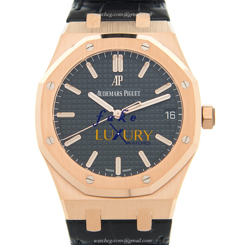 Audemars Piguet 15500OR.OO.D002CR.01 Replica Watch, Manual Wind, 18kt Rose Gold, Black Dial - Luxury Replica Watch