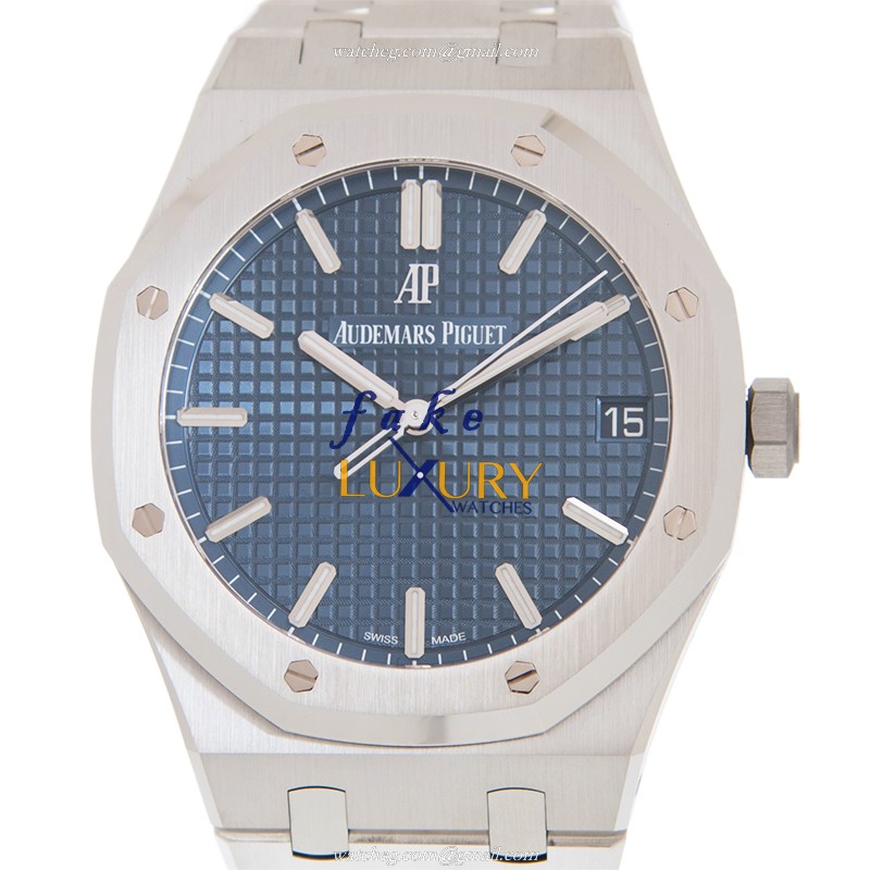 Audemars Piguet 15500ST.OO.1220ST.01 Replica Watch Blue Dial Steel Bracelet Automatic Movement - Luxury Replica Watch