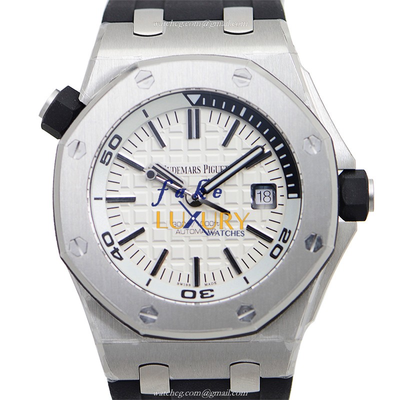 Audemars Piguet 15710ST.OO.A002CA.02 - Replica Watch - Automatic - Steel Case - Silver Dial - Black - Luxury Replica Watch