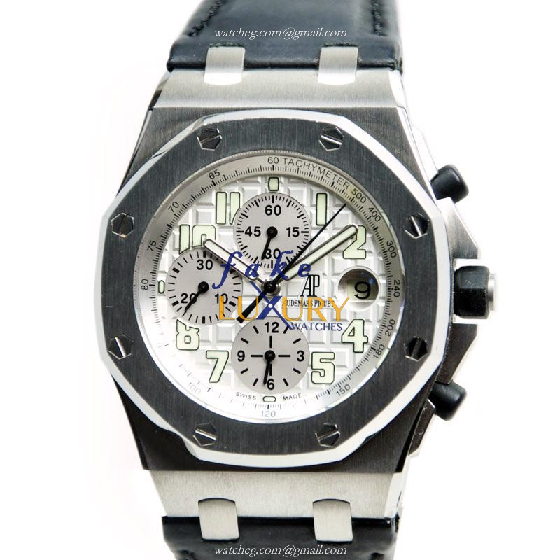 26020ST.OO.D001IN.02.A - Audemars Piguet Royal Oak Offshore Replica Watch Automatic White Dial - Luxury Replica Watch