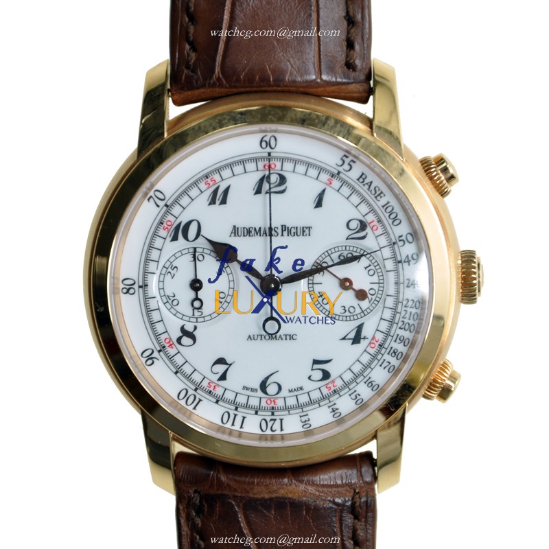 Audemars Piguet 26100OR.OO.D088CR.01 Jules Audemars Replica Watch With Automatic Movement, White - Luxury Replica Watch