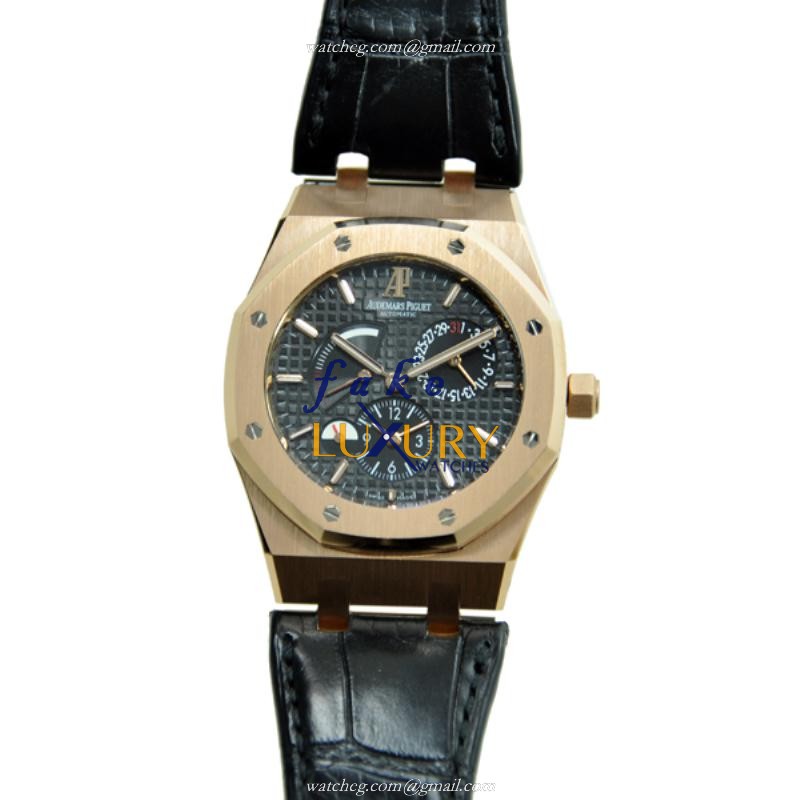 26120OR.OO.D002CR.01 - Audemars Piguet Royal Oak Replica Watch 18kt Rose Gold Automatic Black Dial - Luxury Replica Watch