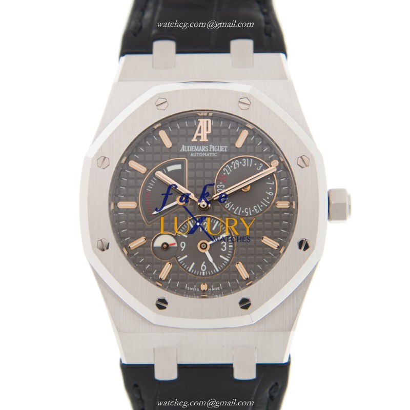 Audemars Piguet 26126BC.OO.D002CR.01 Royal Oak Replica Watch, Gray Dial, White Gold Case, Automatic - Luxury Replica Watch