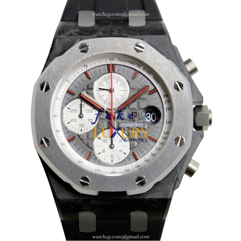 Audemars Piguet Royal Oak Offshore 26202AU.OO.D002CA.01 Automatic Forged Carbon White Dial Replica - Luxury Replica Watch