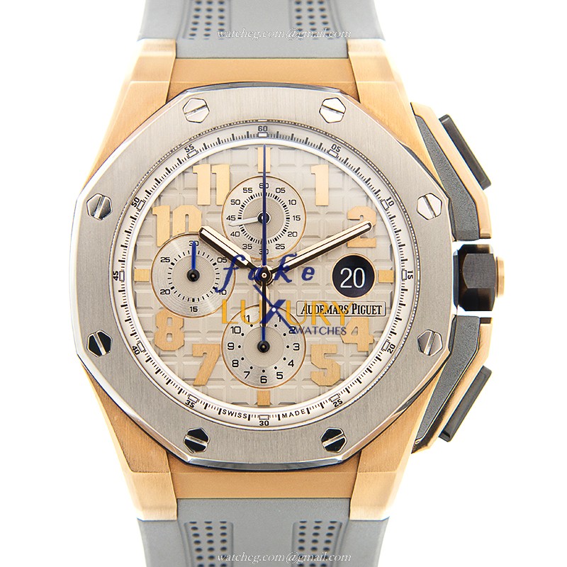 Audemars Piguet 26210OI.OO.A109CR.01 Replica Watch Royal Oak Offshore Manual Wind Rose Gold Steel - Luxury Replica Watch