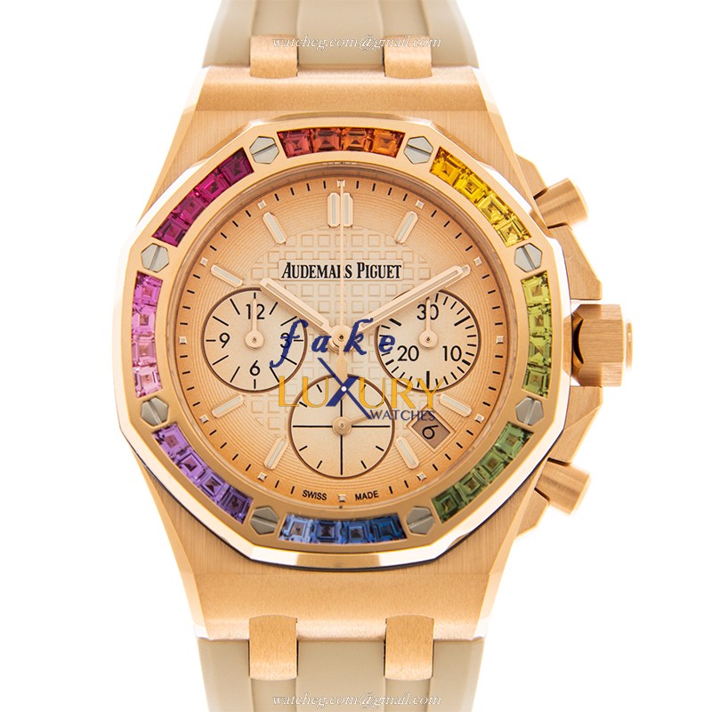 Audemars Piguet 26236OR.YY.D085CA.01 Royal Oak Offshore Replica Watch, Automatic, Rose Gold & - Luxury Replica Watch