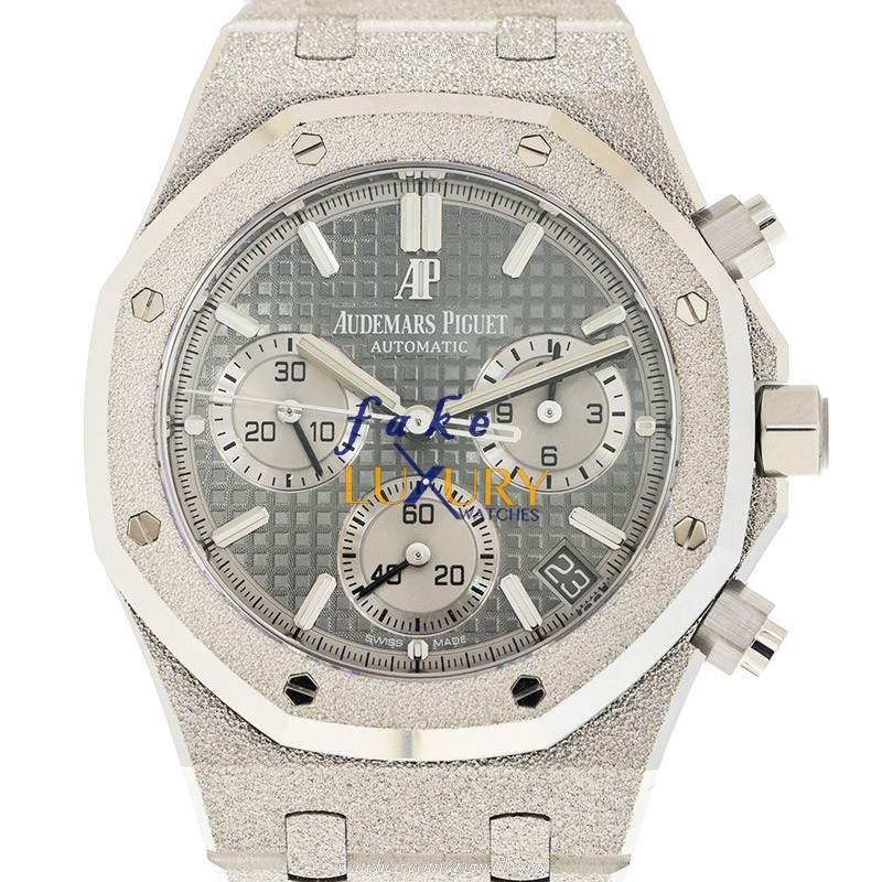 Audemars Piguet 26239BC.GG.1224BC.01 Replica Watch with Light Gray Dial on Silver - Luxury Replica Watch