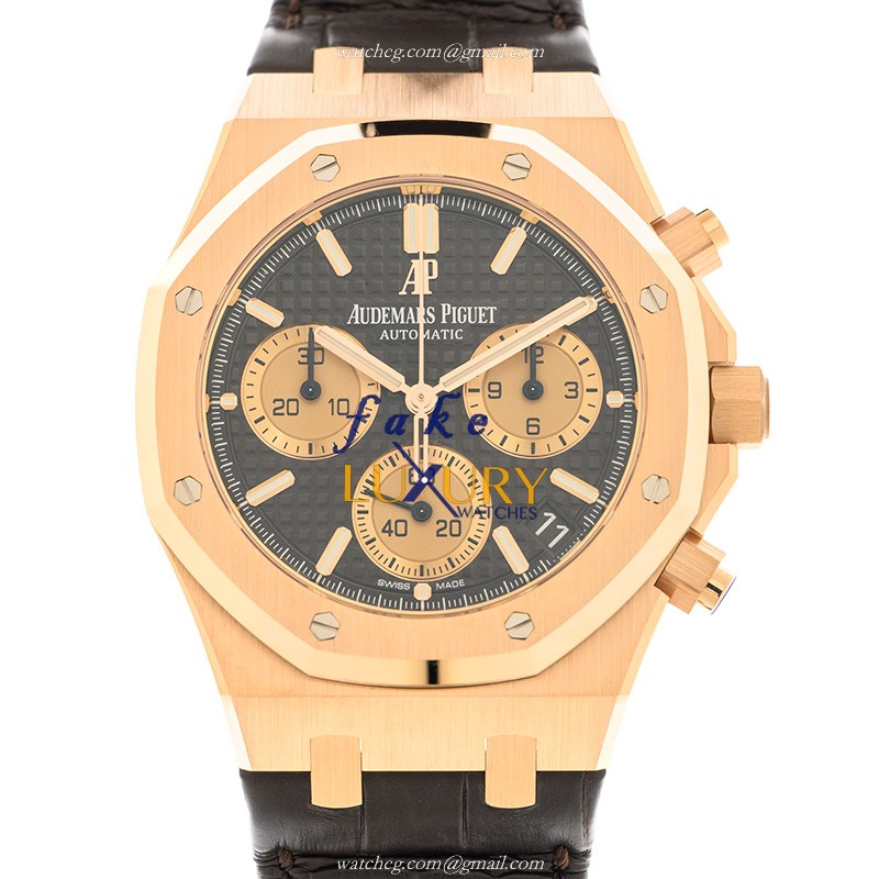 Audemars Piguet 26239OR.OO.D821CR.01 Replica Watch, Automatic Movement, 18kt Rose Gold Case, Brown - Luxury Replica Watch