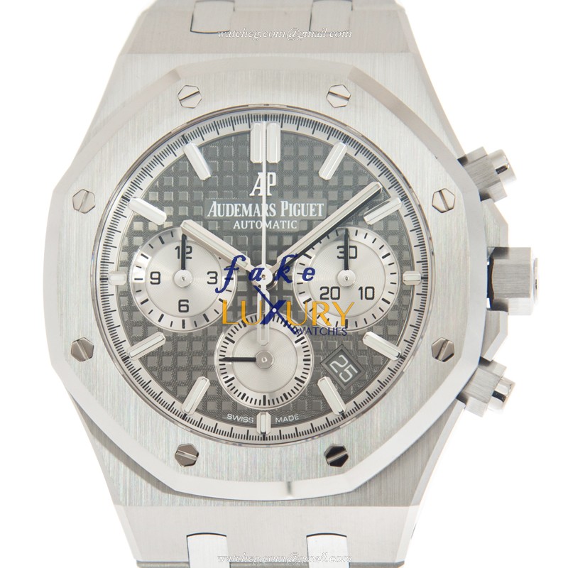 Audemars Piguet 26315ST.OO.1256ST.02 Royal Oak Replica Watch, Gray Dial, Steel Bracelet - Luxury Replica Watch