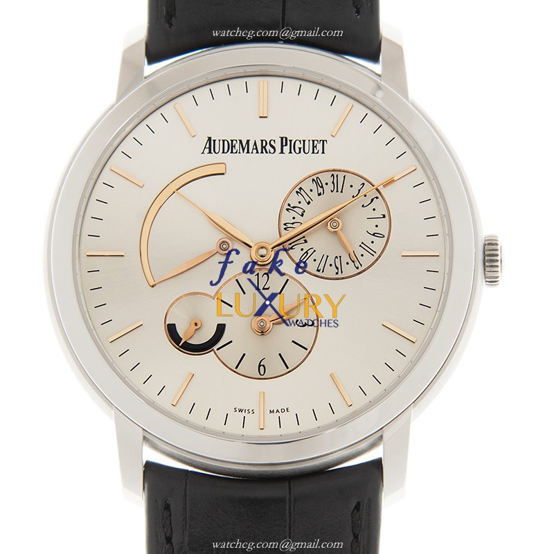Audemars Piguet 26380BC.OO.D002CR.01 Jules Audemars Automatic 18kt White Gold Silver Dial | Replica - Luxury Replica Watch