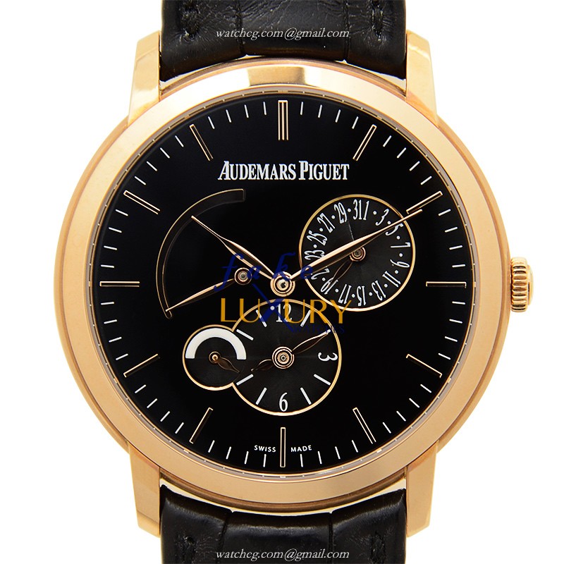 Audemars Piguet 26380OR.OO.D002CR.01 Replica Watch, Automatic Movement, 18kt Rose Gold Case, Black - Luxury Replica Watch