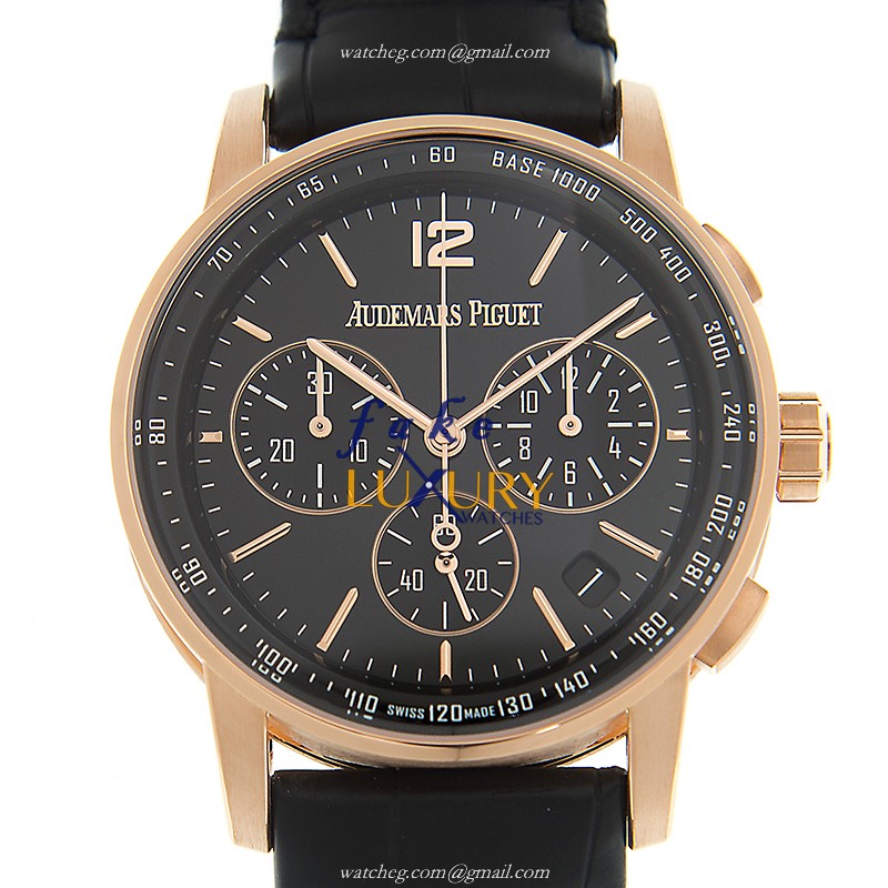 Audemars Piguet 26393OR.OO.A002CR.01 - Replica Watch - CODE 11.59 - Automatic - Rose Gold - Black - Luxury Replica Watch