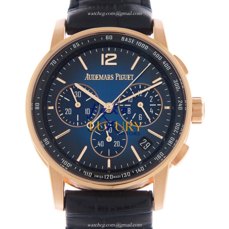 Audemars Piguet 26393OR.OO.A028CR.01 CODE 11.59 Dark Blue Dial 18kt Rose Gold Automatic Replica - Luxury Replica Watch