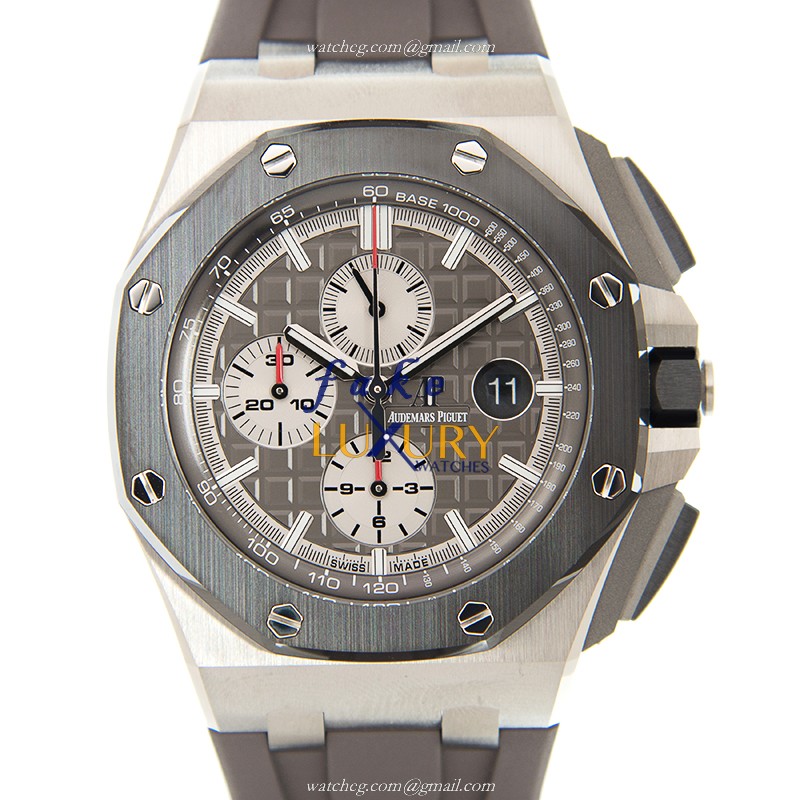 Audemars Piguet 26400IO.OO.A004CA.01 Royal Oak Offshore Automatic Gray Dial Titanium Replica Watch - Luxury Replica Watch