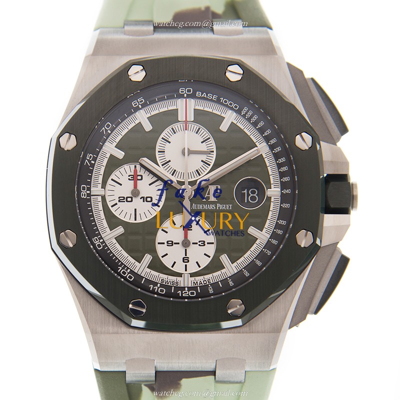 Audemars Piguet Royal Oak Offshore 26400SO.OO.A055CA.01 Automatic Green Dial Replica - Luxury Replica Watch