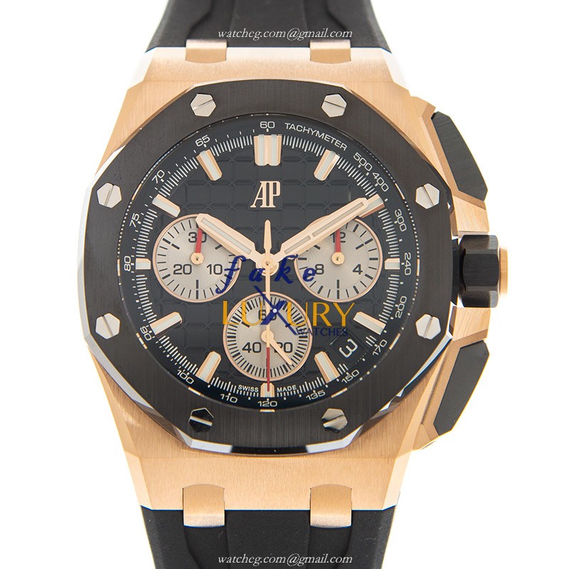 Audemars Piguet 26420RO.OO.A002CA.01 - Replica Watch - Automatic - 18kt Rose Gold - Black Dial - Luxury Replica Watch