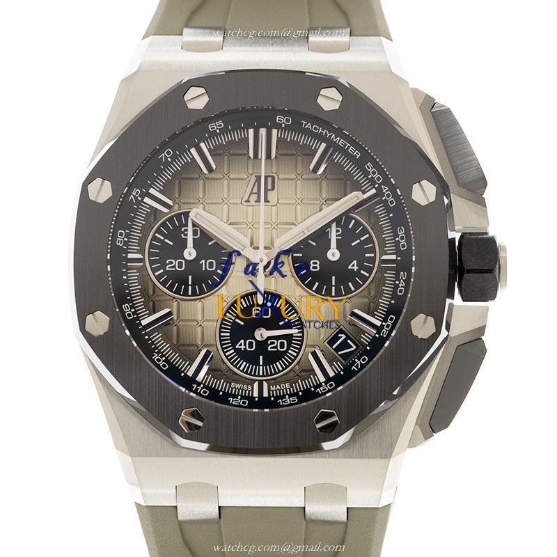 Audemars Piguet 26420SO.OO.A600CA.01 Royal Oak Offshore Replica Watch, Gray Dial, Steel Case - Luxury Replica Watch