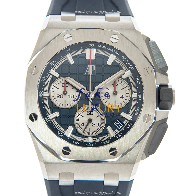 Audemars Piguet Royal Oak Offshore 26420TI.OO.A027CA.01 Replica Watch, Blue Dial, Titanium Case - Luxury Replica Watch