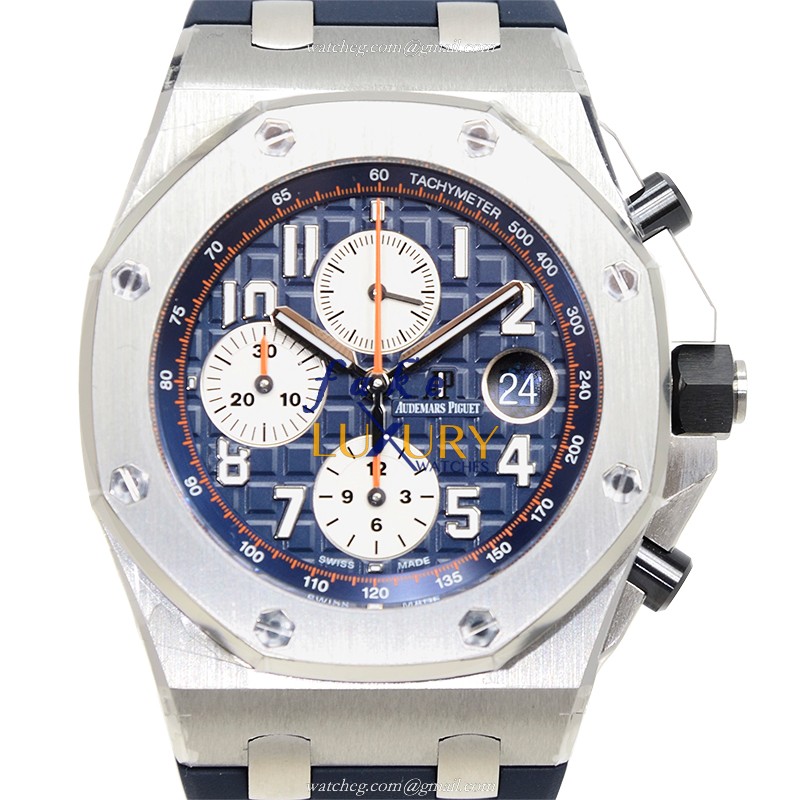 Audemars Piguet 26470ST.OO.A027CA.01 Royal Oak Offshore Blue Dial Automatic Replica Watch - Luxury Replica Watch