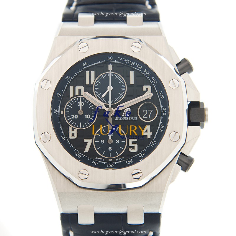 Audemars Piguet 26470ST.OO.A028CR.01 - Replica Watch - Automatic - Steel Case - Black Dial - Blue - Luxury Replica Watch