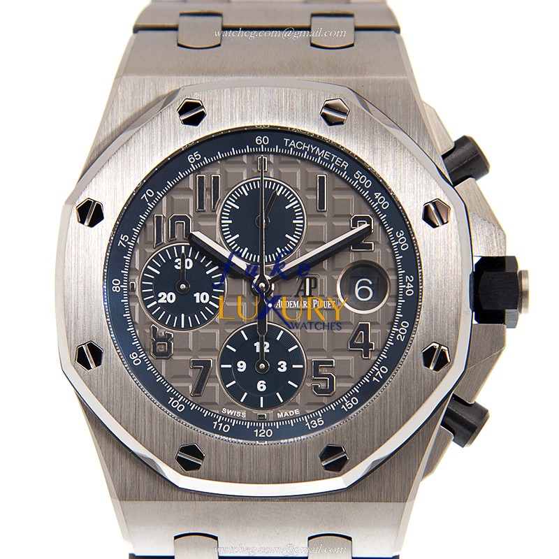 Audemars Piguet Royal Oak Offshore 26474TI.OO.1000TI.01 Gray Dial Automatic PVD Titanium Replica - Luxury Replica Watch