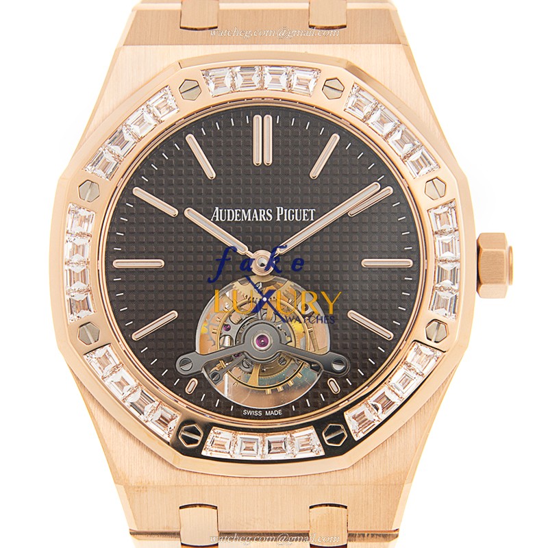 Audemars Piguet 26516OR.ZZ.1220OR.01 Royal Oak Manual Wind Rose Gold & Diamonds | Automatic | Steel - Luxury Replica Watch