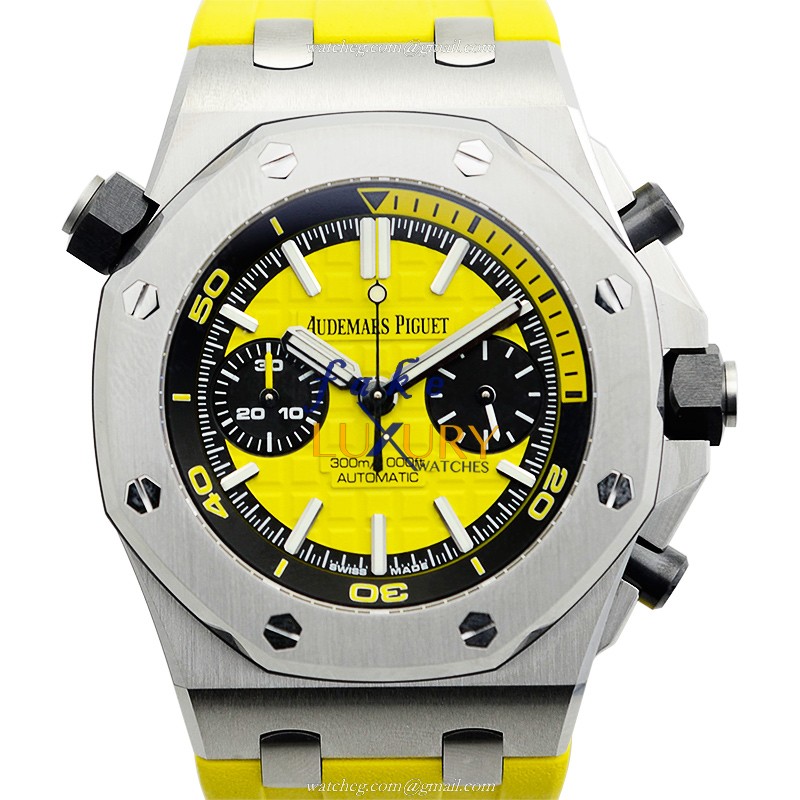 Audemars Piguet Royal Oak Offshore 26703ST.OO.A051CA.01 Automatic Yellow Dial Replica Watch - Luxury Replica Watch