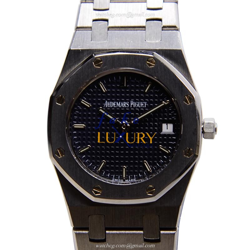 Audemars Piguet Royal Oak 66270ST.O.0722ST.01 Replica Watch, Black Dial, Quartz, Steel Bracelet - Luxury Replica Watch