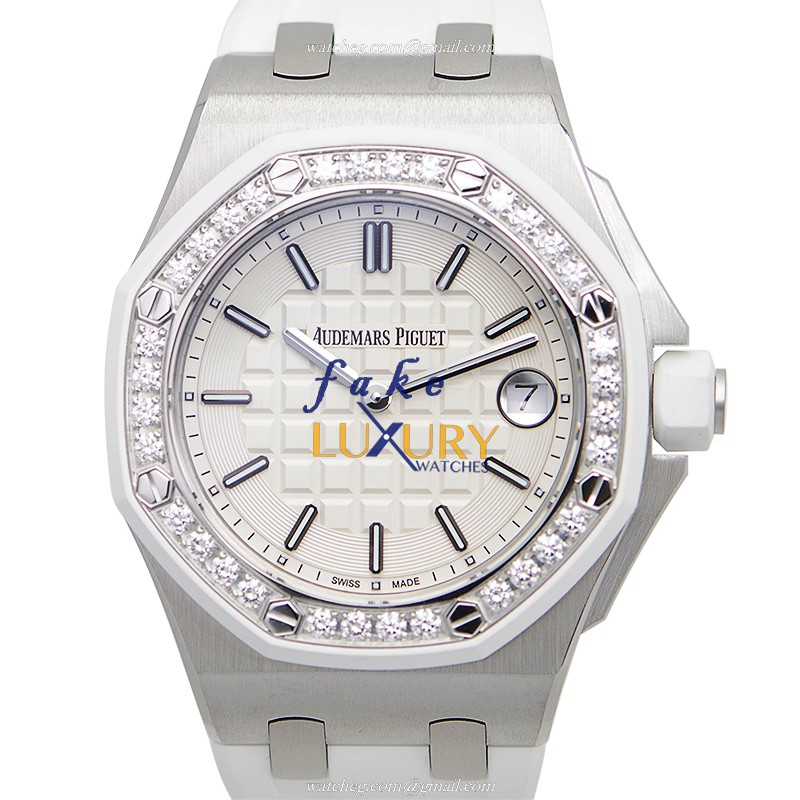 67540SK.ZZ.A010CA.01 - Audemars Piguet Royal Oak Offshore Replica Watch Quartz White Dial - Luxury Replica Watch