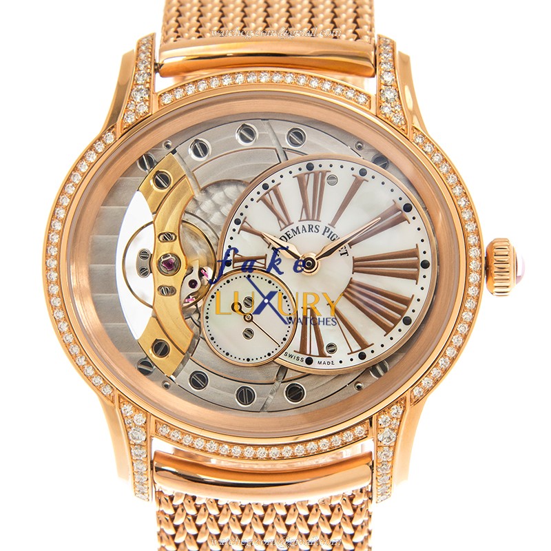 Audemars Piguet MILLENARY 77247OR.ZZ.1272OR.01 Replica Watch With Manual Wind, White Mother of - Luxury Replica Watch