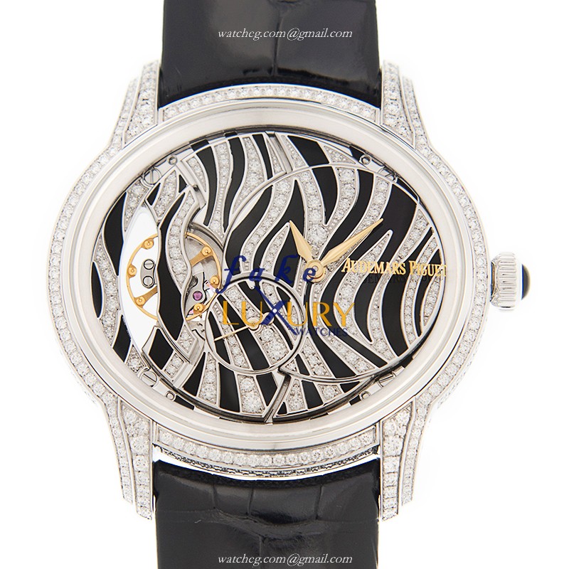 Audemars Piguet 77249BC.ZZ.A102CR.01 | Millenary Manual Wind 18kt White Gold & Diamond | Replica - Luxury Replica Watch