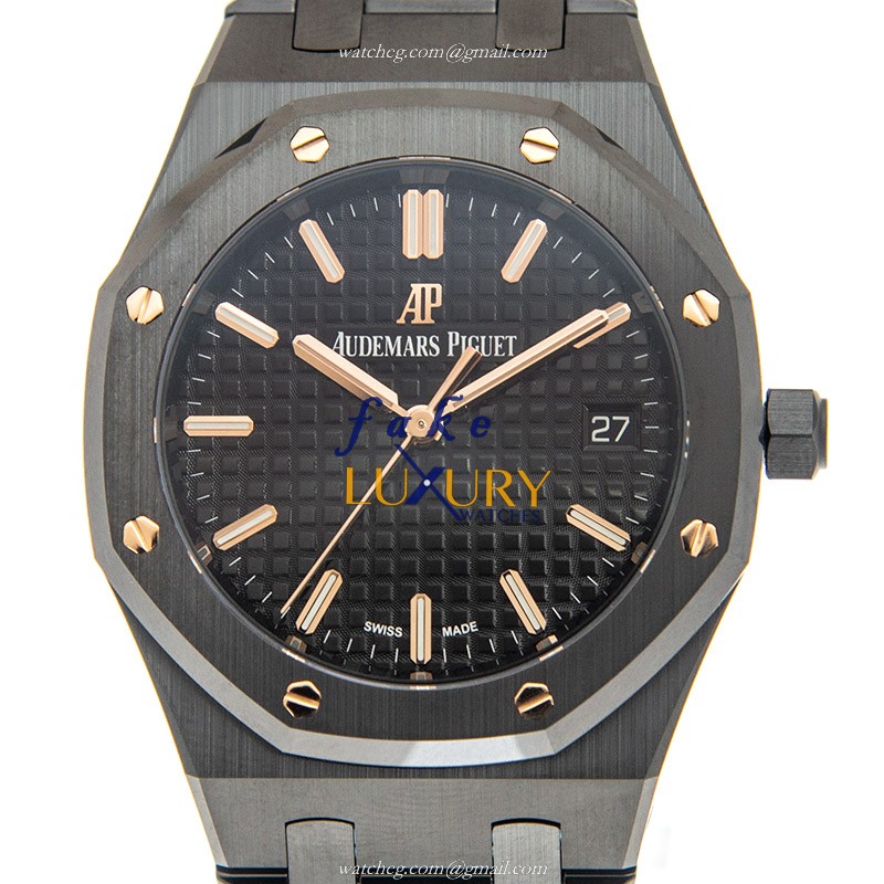 Audemars Piguet Royal Oak 77350CE.OO.1266CE.01 Automatic Ceramic Black Dial Replica Watch - Luxury Replica Watch