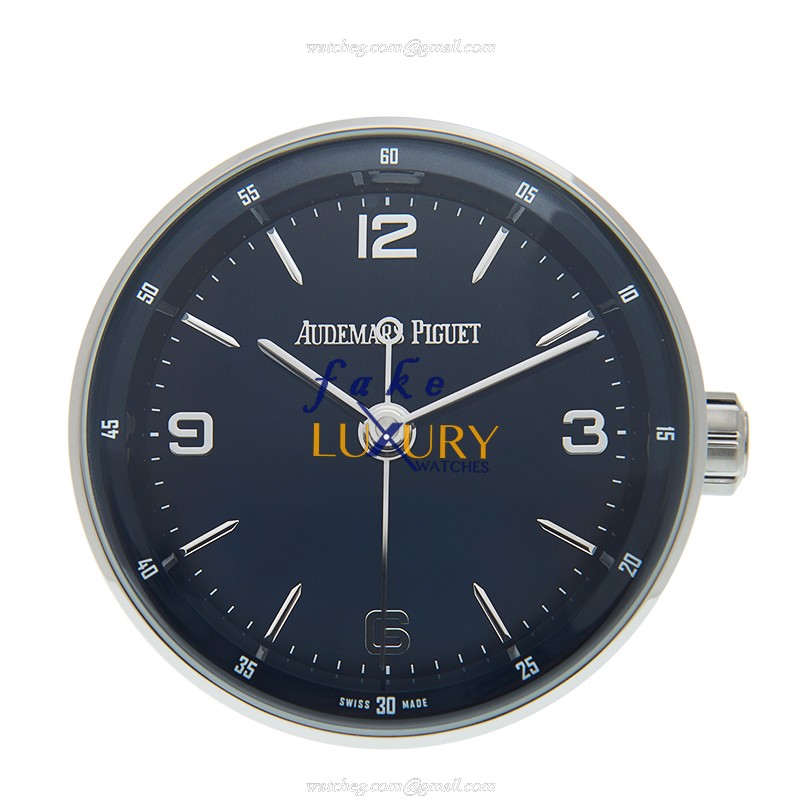Audemars Piguet AP 1159 TABLE CLOCK - BLUE Replica Watch, Blue Dial, Stainless Steel, Automatic - Luxury Replica Watch