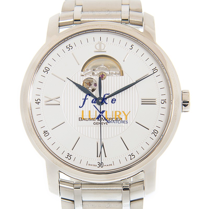 Baume & Mercier M0A08833 Replica Watch, Automatic Movement, White Dial, Steel Strap - Luxury Replica Watch