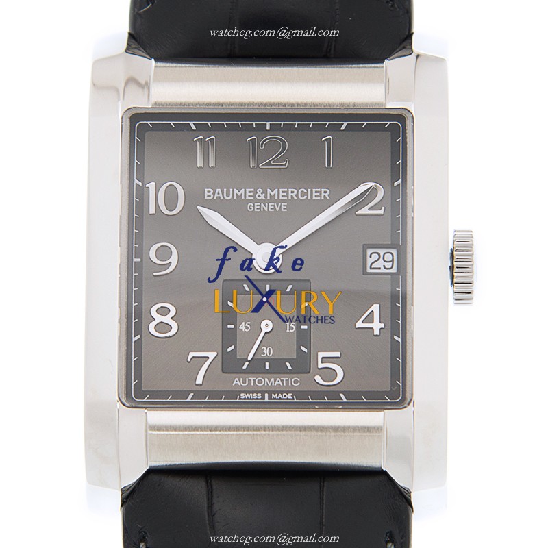 Baume & Mercier M0A10027 Hampton Quartz Stainless Steel Black Dial Replica Watch - Luxury Replica Watch