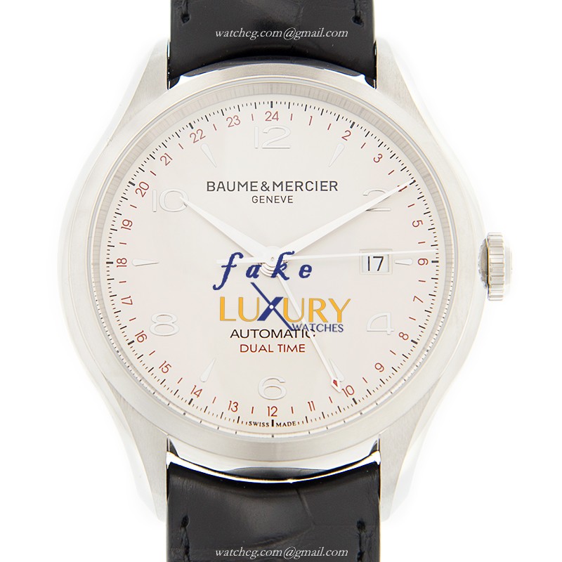 Baume & Mercier M0A10112 Clifton Replica Watch, Automatic Movement, Silver Dial, Steel Case - Luxury Replica Watch