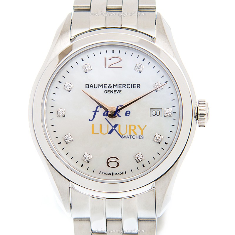 Baume & Mercier M0A10176 CLIFTON Quartz 30mm Steel Silver Dial | Replica Watch - Luxury Replica Watch