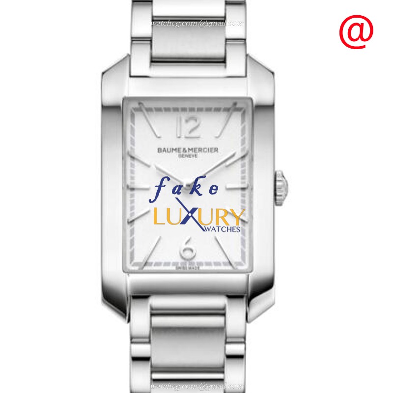 Baume & Mercier Hampton M0A10473 Quartz Stainless Steel White Dial Ladies Replica Watch - Luxury Replica Watch
