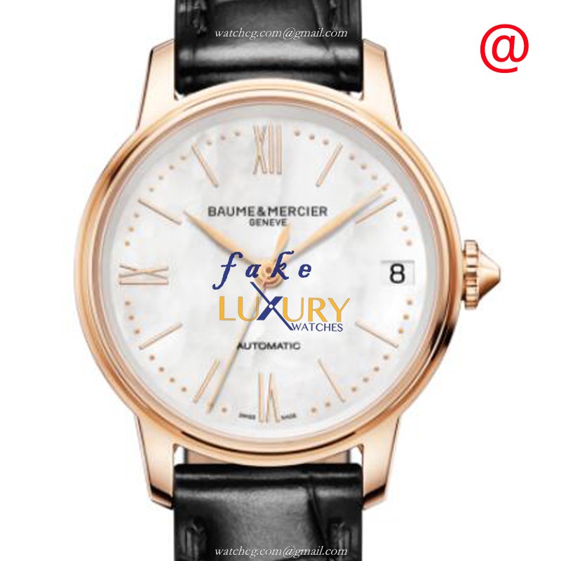Baume & Mercier M0A10598 CLASSIMA Automatic 18kt Rose Gold White Dial | Replica Watch - Luxury Replica Watch