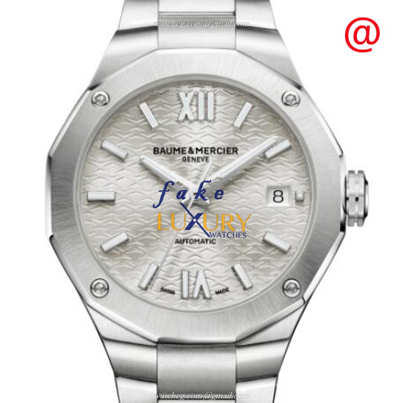 M0A10615 - Baume & Mercier Riviera Replica Watch - Automatic - Silver Dial - Stainless Steel - Luxury Replica Watch