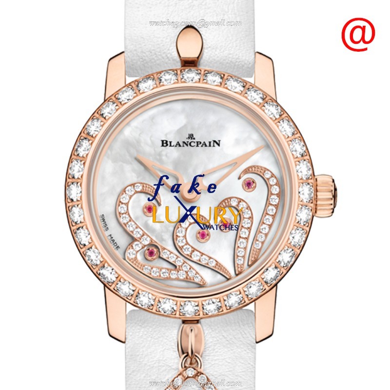 Blancpain 0063B-2954-63A Replica Watch, Automatic Movement, Rose Gold Case, White Dial - Luxury Replica Watch