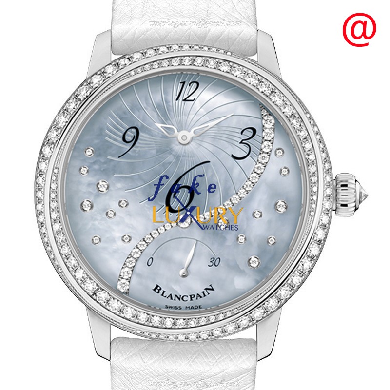 Blancpain 3650A-3554L-58B Replica Watch, Automatic Movement, White Mother of Pearl Dial, 18kt White - Luxury Replica Watch
