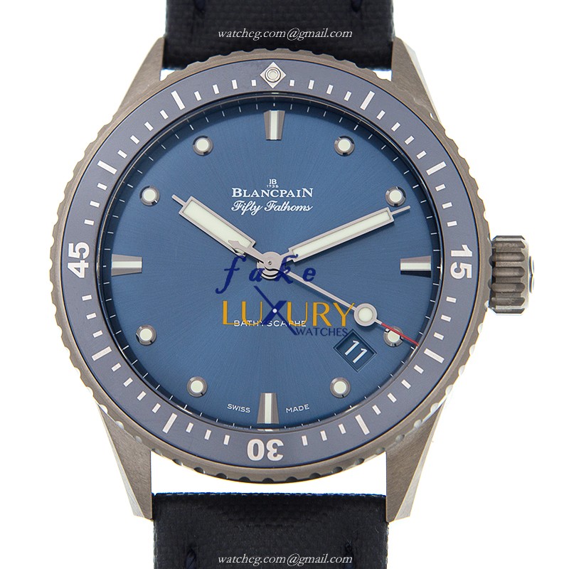 5000-0240-O52A - Blancpain Fifty Fathoms Replica Watch - Blue Ceramic Automatic - Luxury Replica Watch