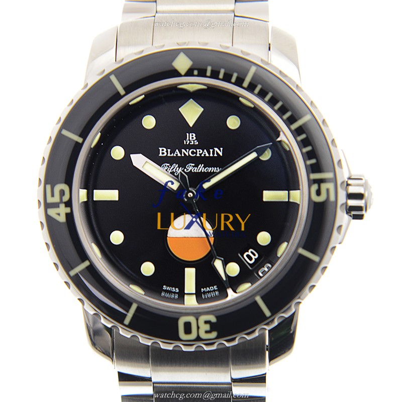 Blancpain Fifty Fathoms 5008-1130-71S Automatic Steel, Black Dial, Replica Watch - Luxury Replica Watch